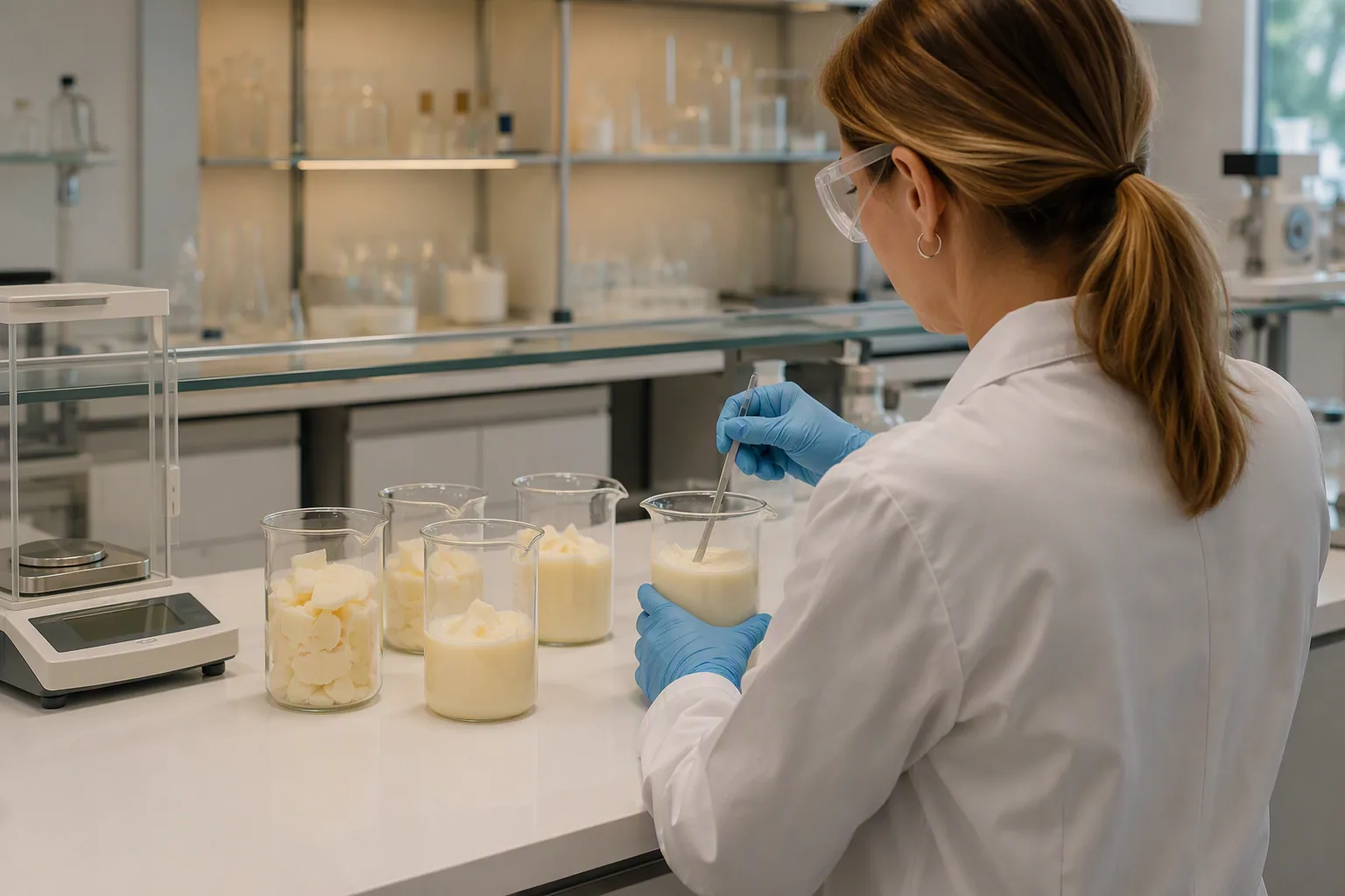 In-house QC laboratory inside the POSISION candle factory